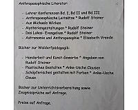 Anthroposophische Literatur / Waldorf Unterrichtsvorbereitung
