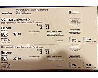 2 Karten für Günter Grünwald in Fürstenfeldbruck am 22.4.24