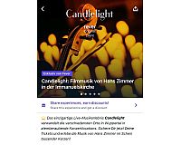 Cndlelight Filmmusik von Hans Zimmer 2x Tickets