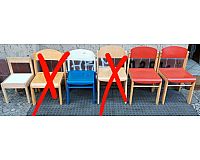 Retro Kinder Stapel Stühle pro Stück Preis