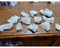 Bergkristall Cluster/Stufen, 0,5kg, Konvolut von 12 Stück 3,5-7cm