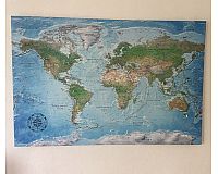 Weltkarte-Leinwand