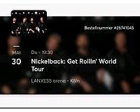 2 Nickelback Tickets 30.5 in Köln