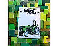 Deutz-Fahr Traktor DX 36 V Original Prospekt