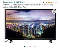 Sharp Smart TV (A+) HD 32 Zoll