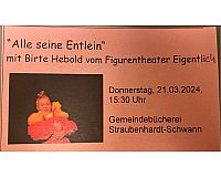 Alle seine Entlein, 21.03.2024 Figurentheater Straubenhardt