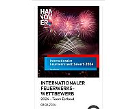Familienticket Feuerwerkswettbewerb 8.6. Hannover