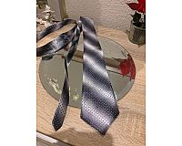 Krawatte silber/grau