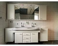 Badschrank Spiegelschrank weiß