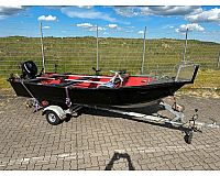 Aluminiumboot mit Außenborder Yamaha + Bootstrailer + Fischfinder