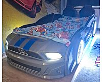 Kinderbett Autobett mit Licht 90x190