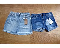 Mango Jeans Rock und Zara Jeans Shortc (neu) in Größe 140