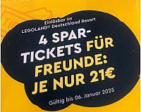 Legoland Tickets (4 Stück)