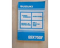 Suzuki GSX 750 F Betriebsanleitung Owners Manual 1991