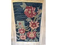 Teppich, Wolle, Blumenmuster 130x76