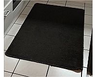 Schwarzer schmaler Teppich