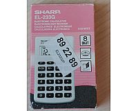 Sharp EL-233 G calculator vintage Taschen rechner ovp Top Rar Cel