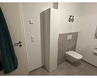 IKEA ENHET Hochschrank Tür weiß/Hochglanz 30x32x180cm Badsschrank